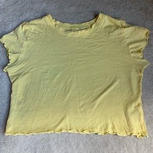 Pacsun Yellow crop top